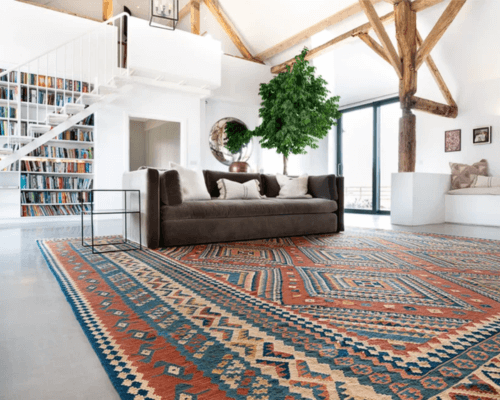 persian carpet in minimalist design